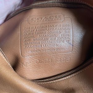 Coach Vintage Brown Leather Backpack